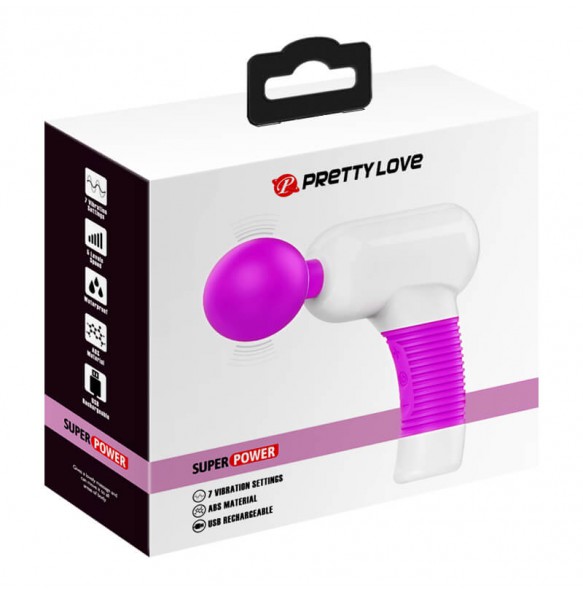 PRETTY LOVE - Super Power Massage Gun (Chargeable - Purple)